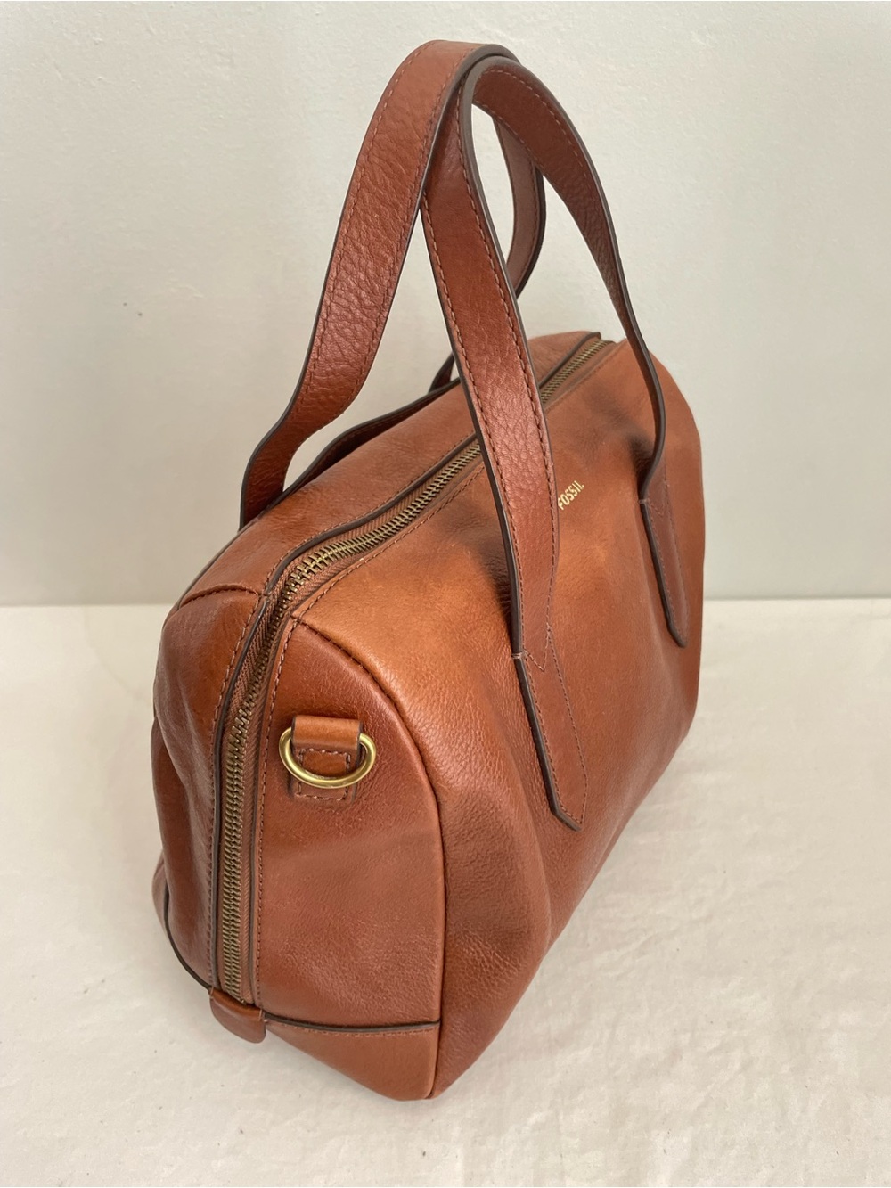 Fossil Sydney Leather Satchel Bag – Medium Brown - Picture 3 of 13